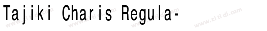 Tajiki Charis Regula字体转换
